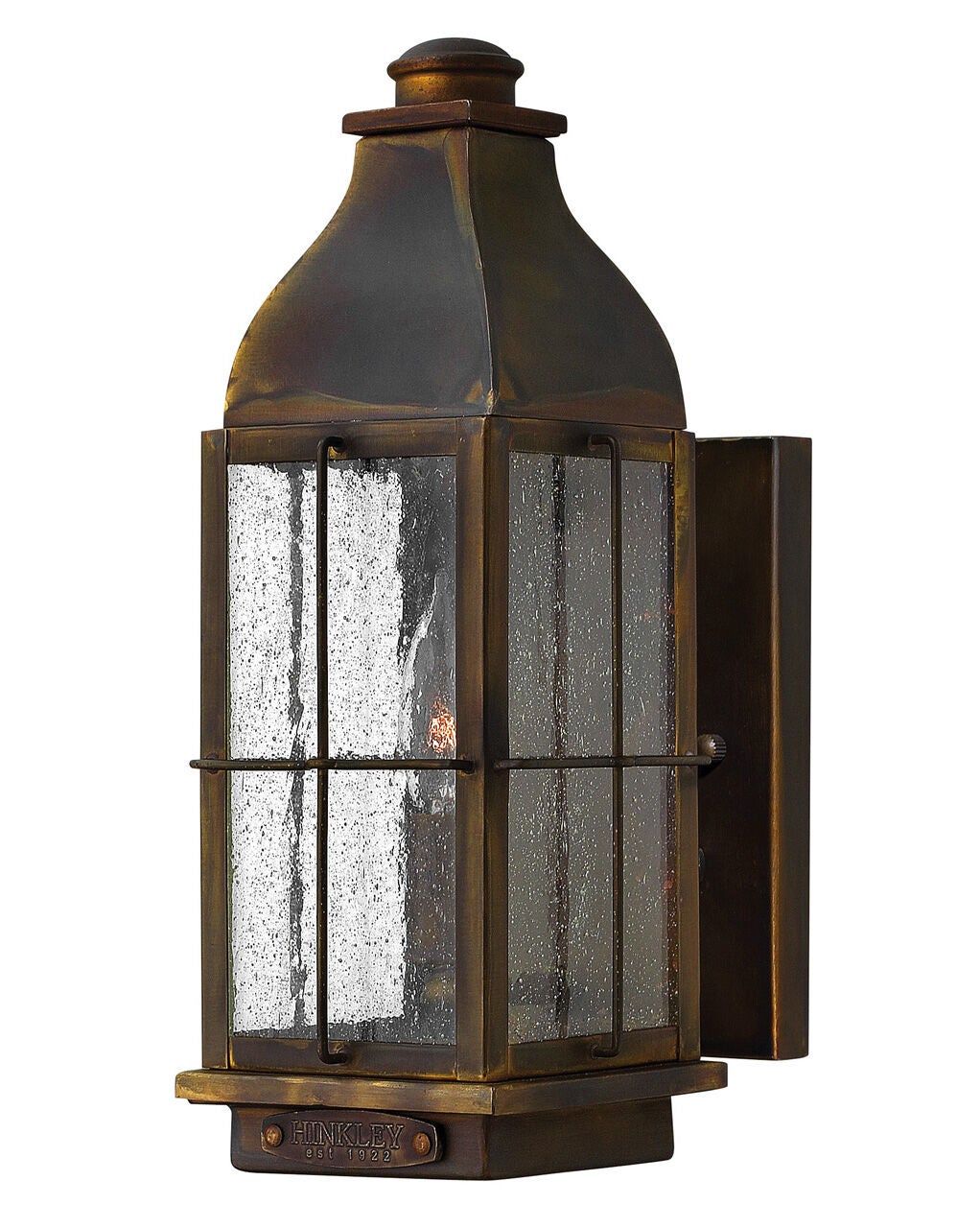 Bingham 2040SN Small Wall Mount Lantern - Brown