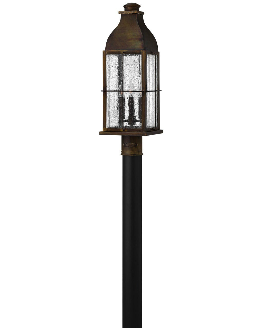 Bingham 2041SN - Large Post Top or Pier Mount Lantern - Brown