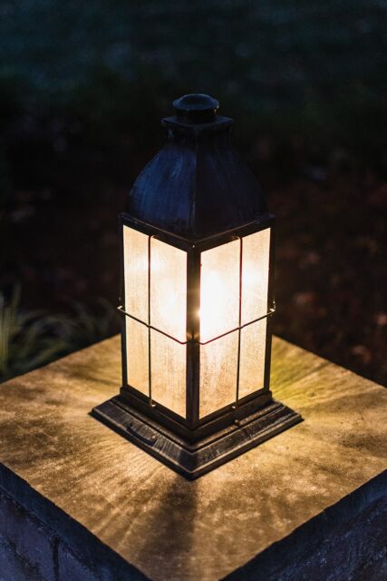 Bingham 2047GS-LL - Large Pier Mount Lantern - Grey