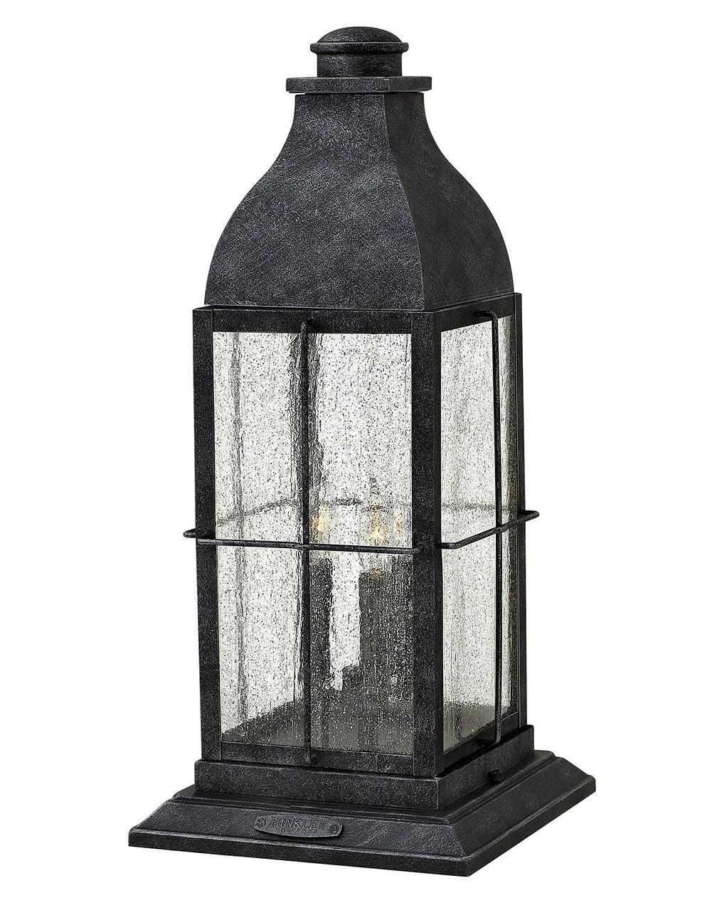 Bingham 2047GS-LV - Large Pier Mount Lantern 12v - Grey