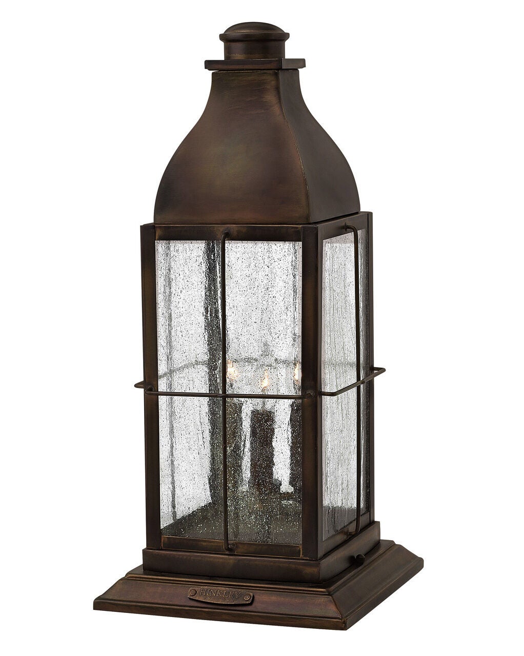 Bingham 2047SN-LL Large Pier Mount Lantern - Bronze