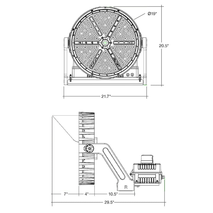 Sports Light Fixture: Magna-Line Round600W/450W/300W