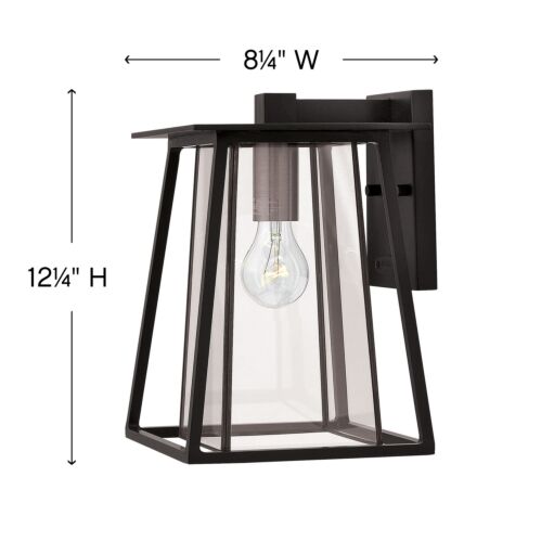 Walker 2100BK - Small Wall Mount Lantern - Black