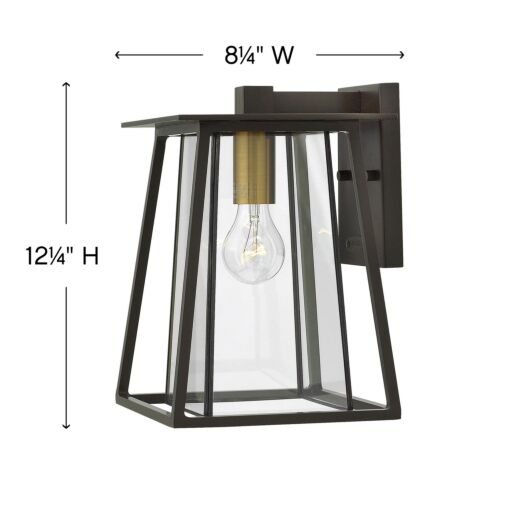 Walker 2100KZ - Small Wall Mount Lantern - Bronze