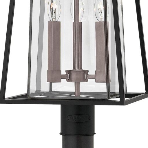 Walker 2101BK - Large Post Top or Pier Mount Lantern - Black