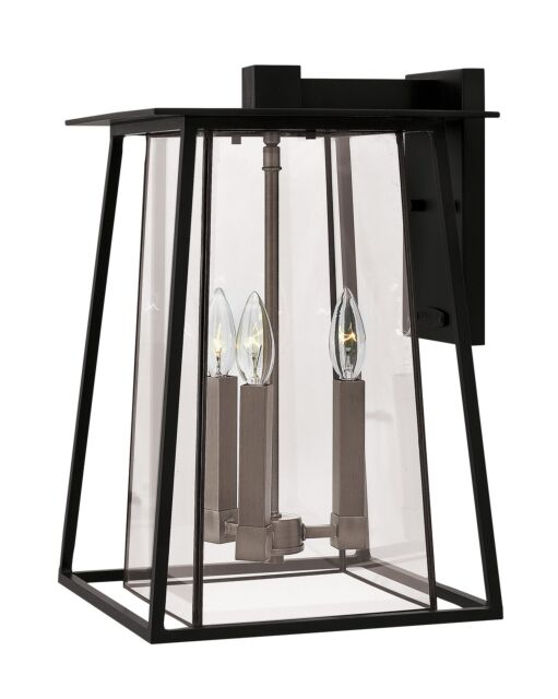 Walker 2105BK - Large Wall Mount Lantern - Black