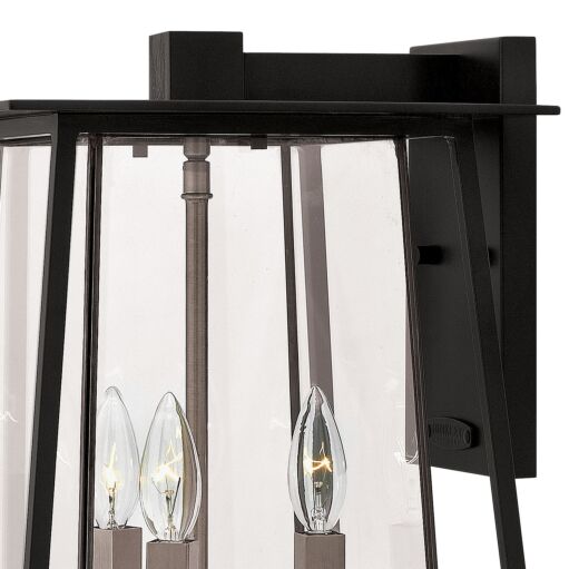 Walker 2105BK - Large Wall Mount Lantern - Black