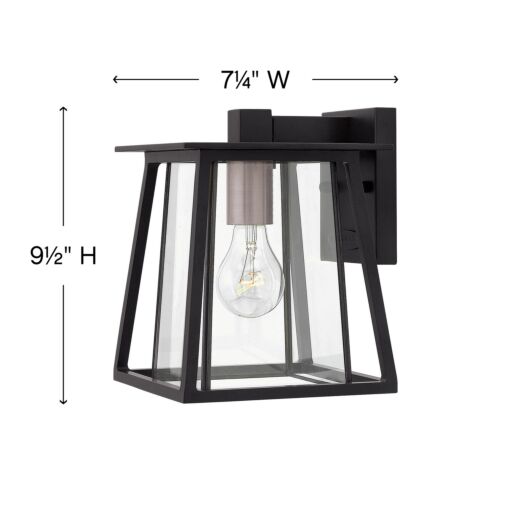 Walker 2106BK Extra Small Wall Mount Lantern- Black