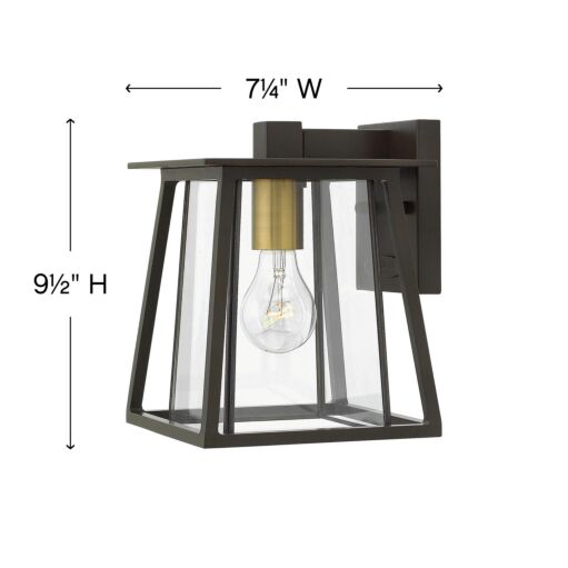 Walker 2106KZ Extra Small Wall Mount Lantern - Bronze