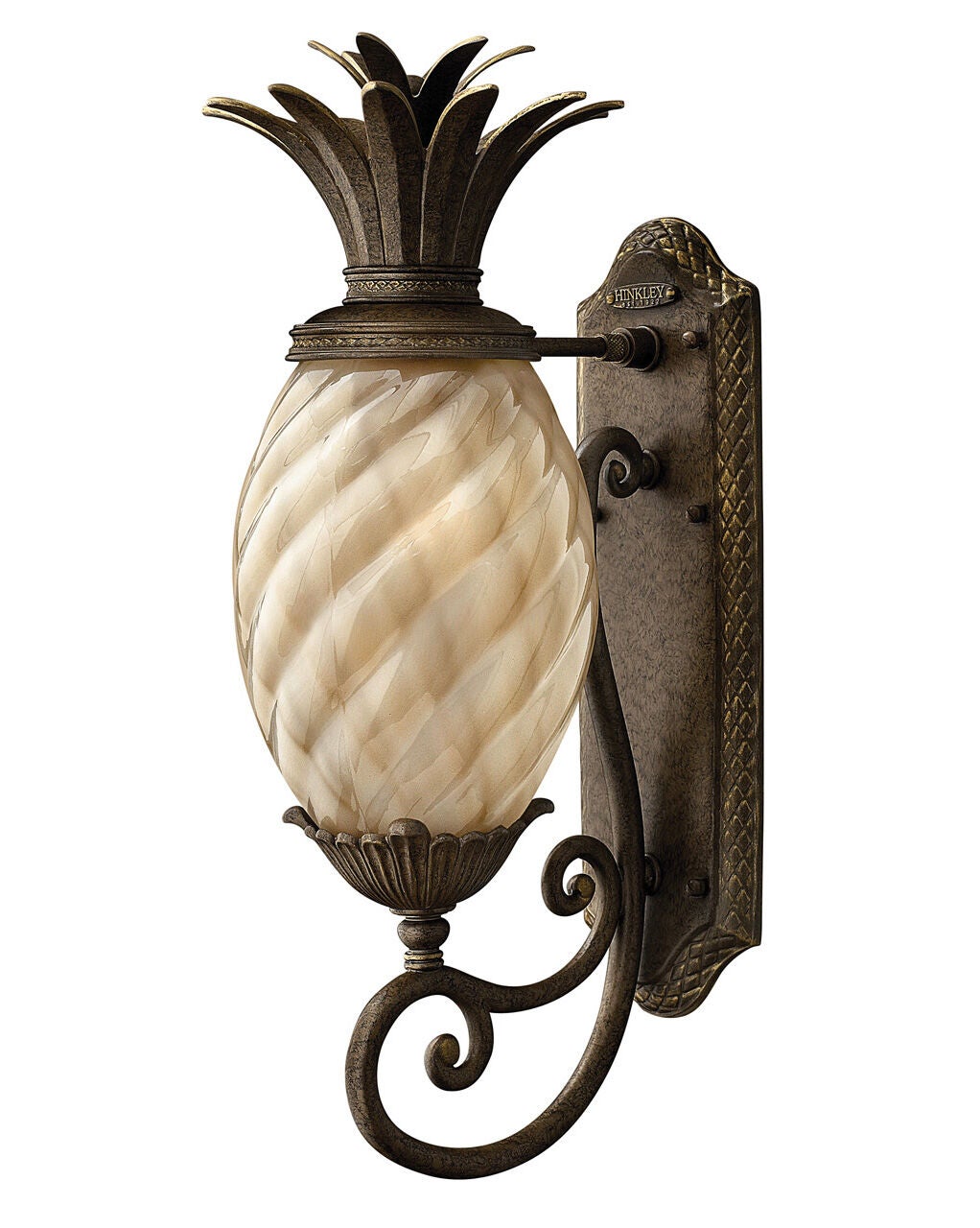 Plantation 2120PZ - Small Wall Mount Lantern - Bronze