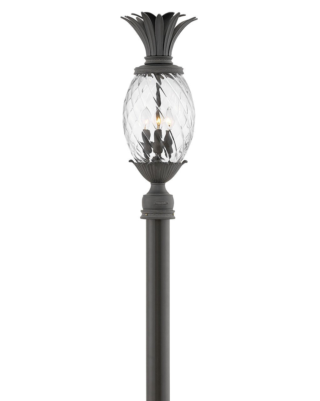 Plantation 2121MB-LV - Large Post Top or Pier Mount Lantern 12v - Black