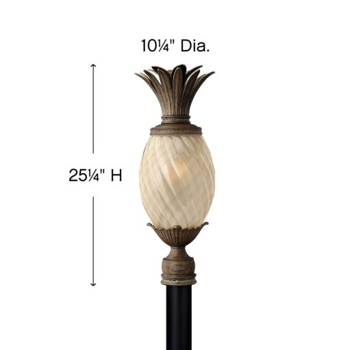 Plantation 2121PZ - Medium Post or Pier Mount Lantern - Bronze