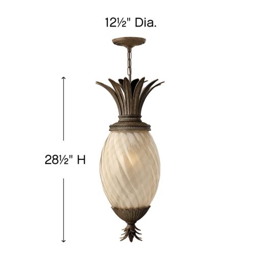 Plantation 2122PZ - Medium Hanging Lantern - Bronze