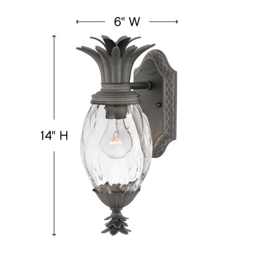 Plantation 2126MB - Extra Small Wall Mount Lantern - Black