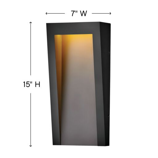 Taper 2144TK - Medium Wall Mount Lantern - Black