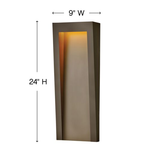 Taper 2145TR - Large Wall Mount Lantern - Textured Oil Rubbed Bronze