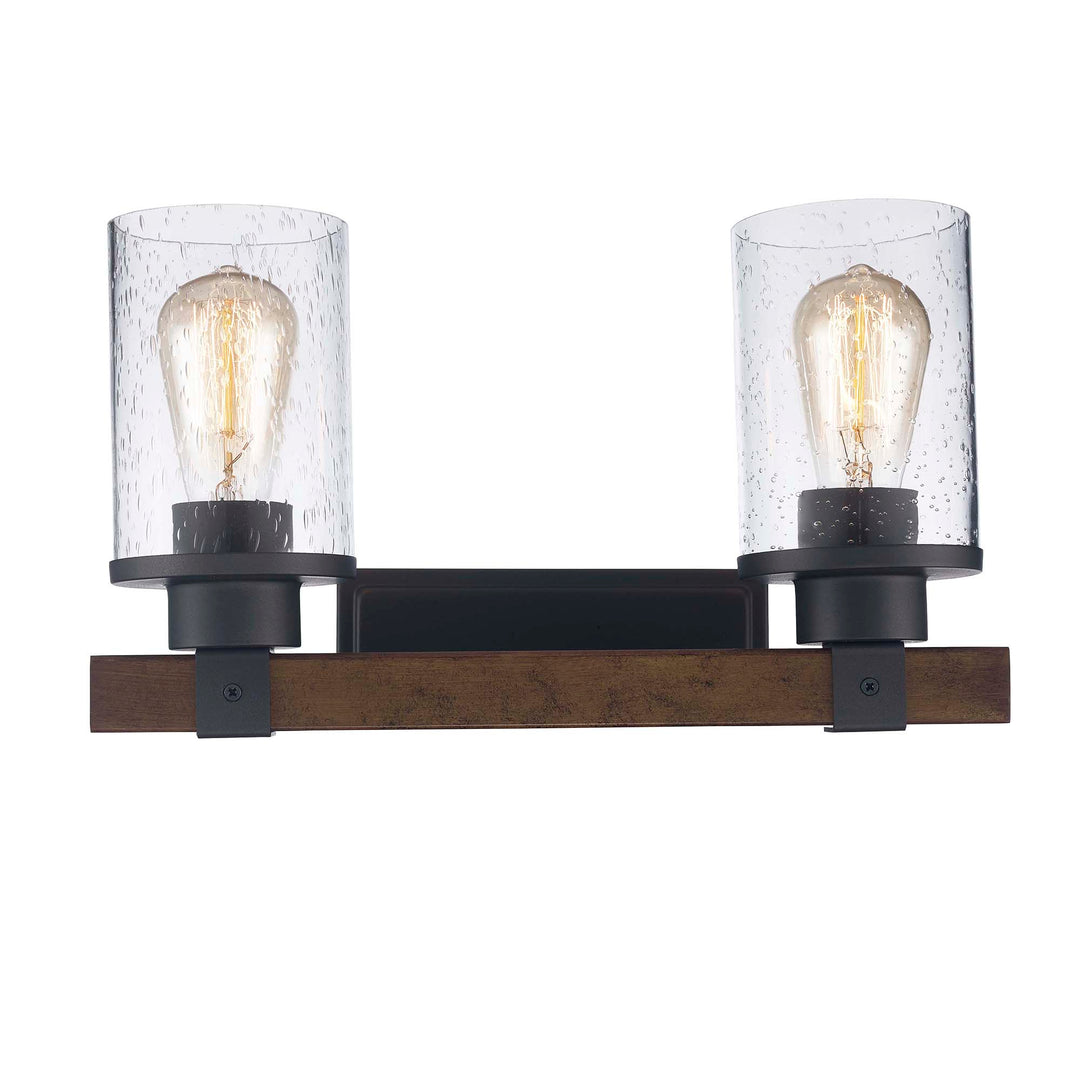 Siesta 15" Vanity Bar Seeded Rustic - Rubbed Oil Bronze