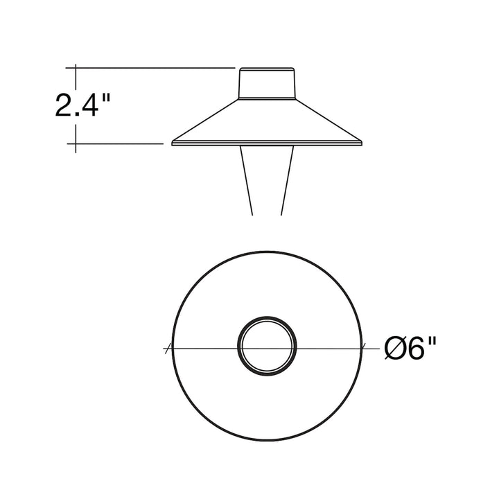 Path Light Cap Traditional - Aluminum Black