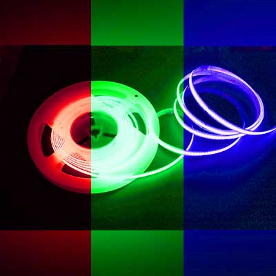 Outdoor RGB tape light 55m/ft 24V, 2.13W - 164 ft