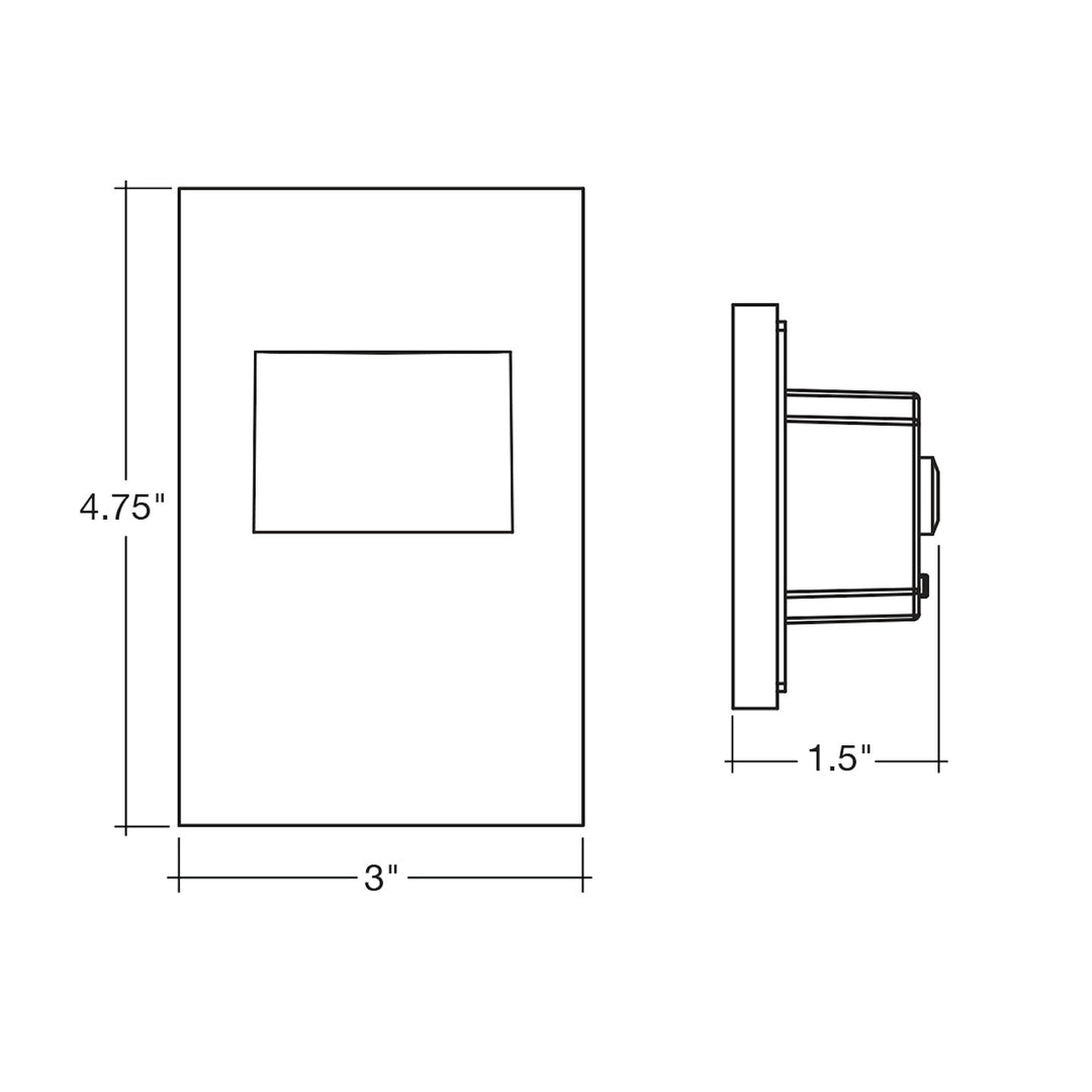 Step Light - Vertical: ARCY-Line 5-CCT Selectable 3W - White