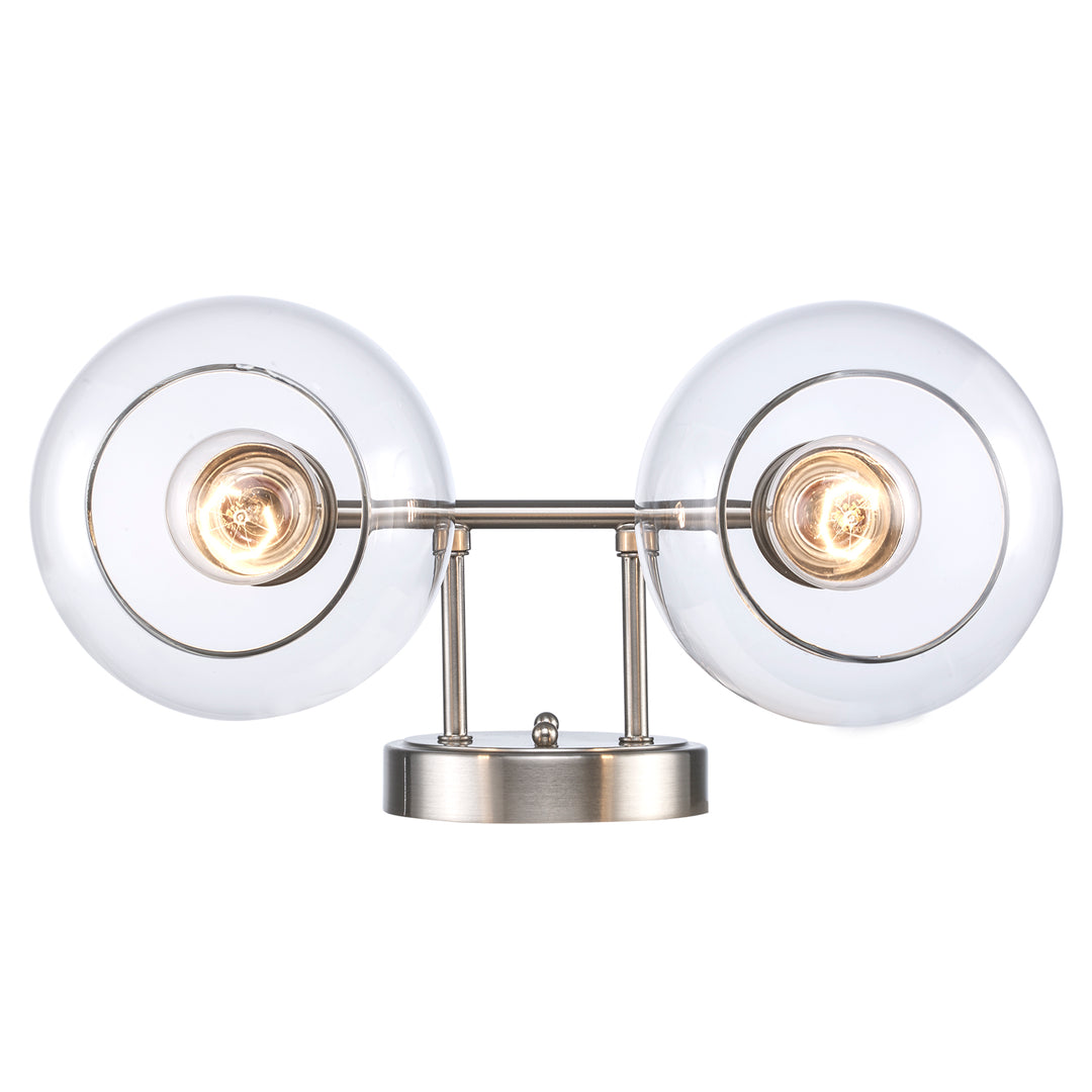 Grand 2 - Light Dimmable Vanity  Bailey Cl - Brushed Nickel