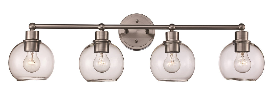 Grand 3 - Light Dimmable Vanity Bailey Cl - Brushed Nickel