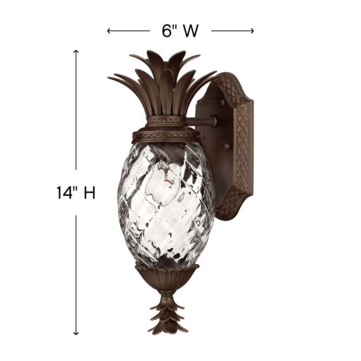 Plantation 2226CB Extra Small Wall Mount Lantern - Copper