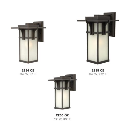 Manhattan 2230OZ Small Wall Mount Lantern - Oil Rubbed Bronze