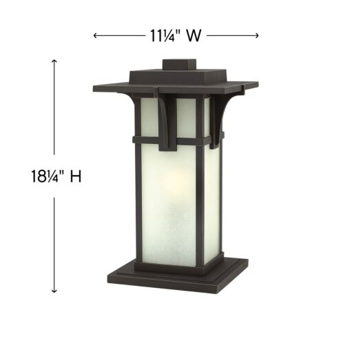 Manhattan 2237OZ - Large Pier Mount Lantern - Oil Rubbed Bronze