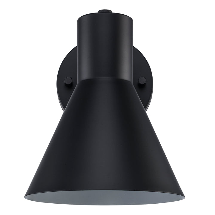 Gearshine 1 - Light Wall Sconce Sconcf-Flared Shade - Black