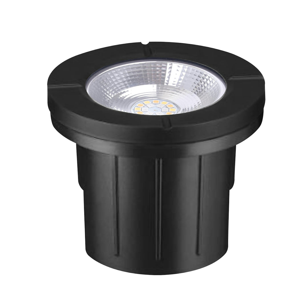 In-Ground Light - Flat Open Lens, RGB+5CCT - Aluminum Black