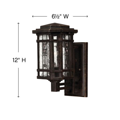 Tahoe 2246RB - Small Wall Mount Lantern - Bronze