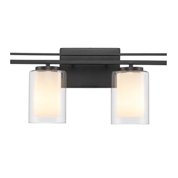 4-Light Lisbon Vanity Glass Shade - Black