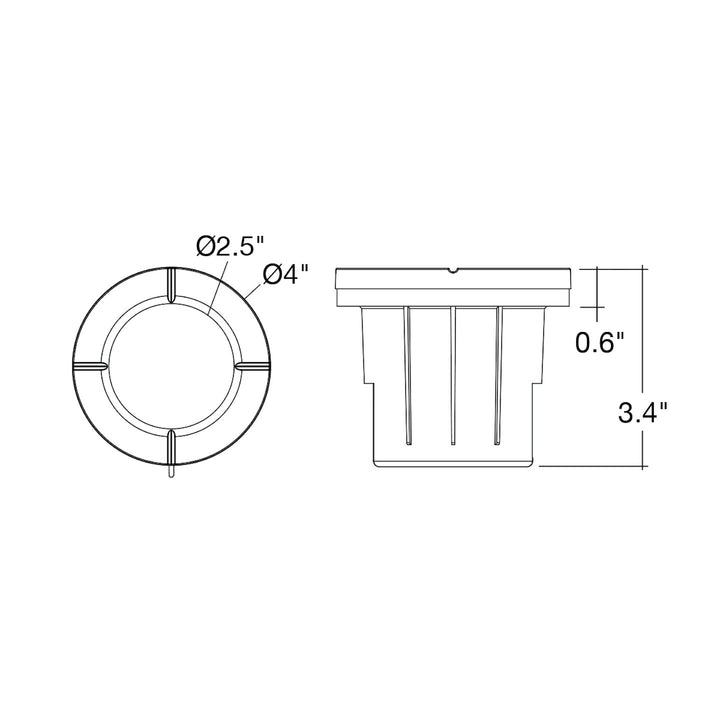 In-Ground Light - Flat Open Lens, RGB+5CCT - Aluminum Black