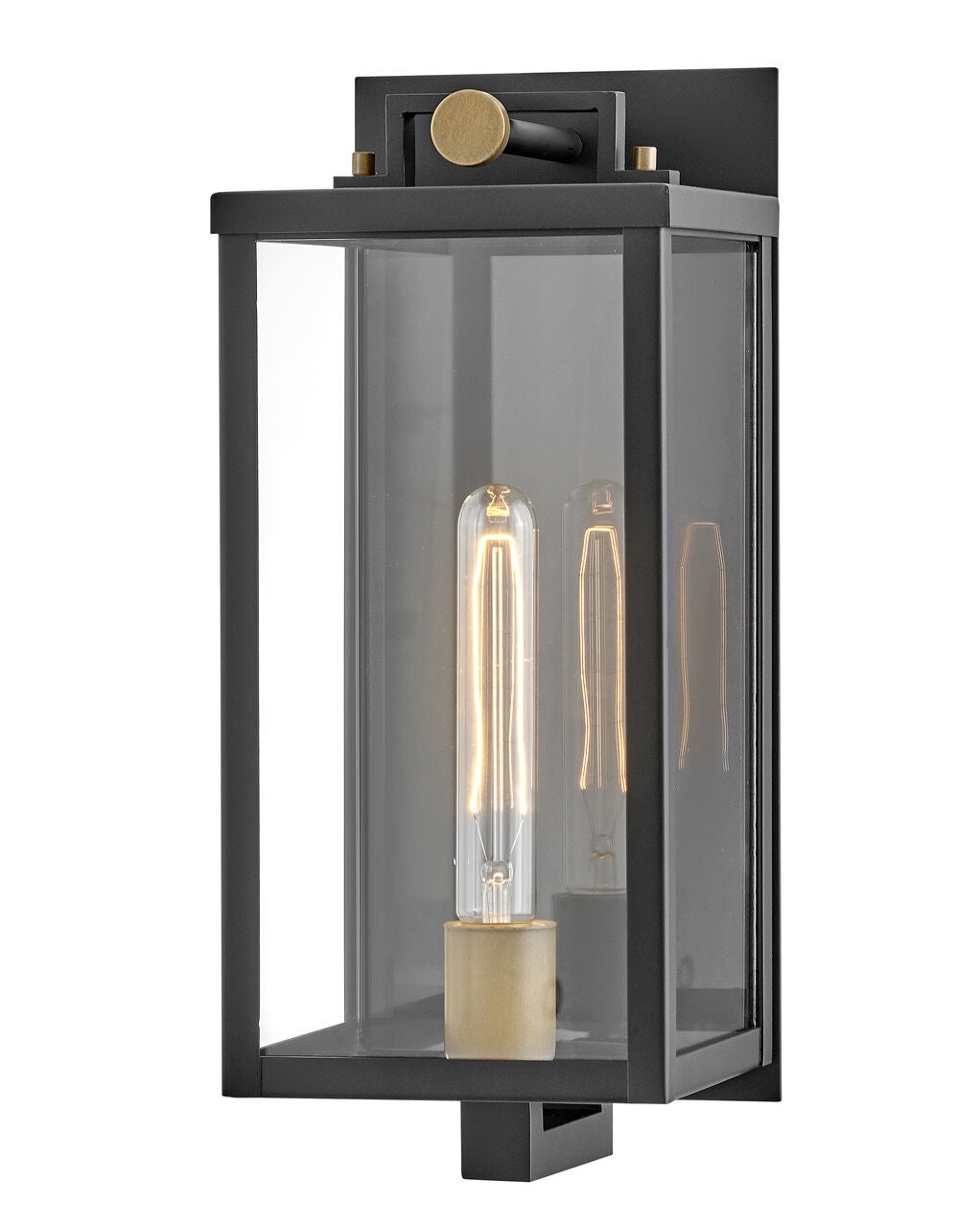 Catalina 23010BK Medium Wall Mount Lantern - Black