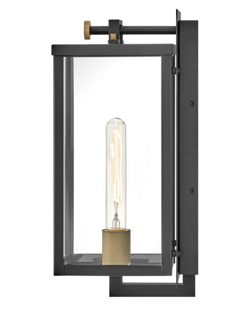 Catalina 23010BK Medium Wall Mount Lantern - Black