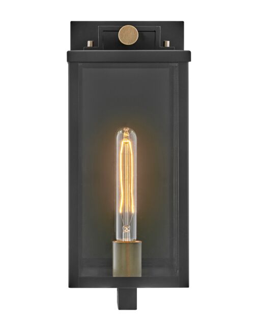 Catalina 23010BK Medium Wall Mount Lantern - Black