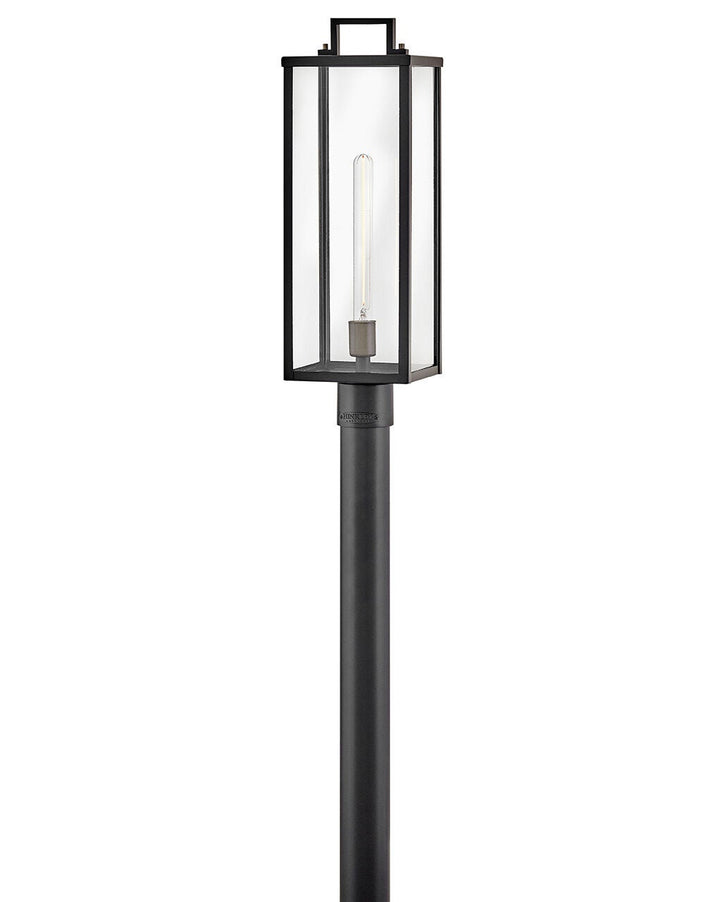 Catalina 23011BK New Large Post Mount Lantern - Black