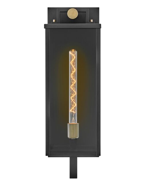 Catalina 23014BK - Large Wall Mount Lantern- Black