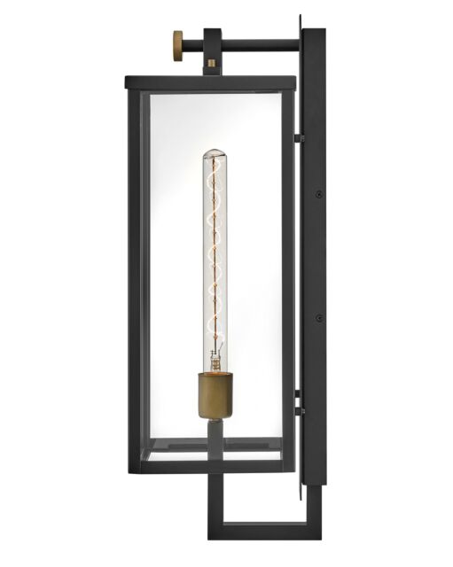 Catalina 23014BK - Large Wall Mount Lantern- Black