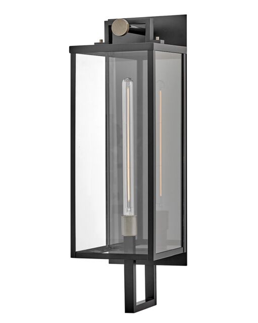 Catalina 23015BK  Large Wall Mount lantern - Black