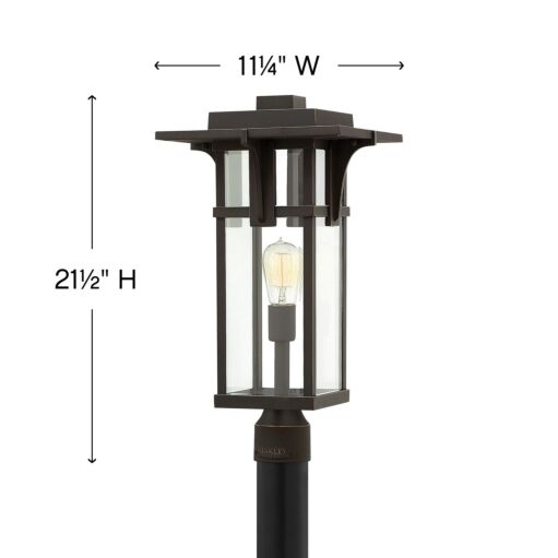 Manhattan 2321OZ - Large Post Top or Pier Mount Lantern - Oil Rubbed Bronze