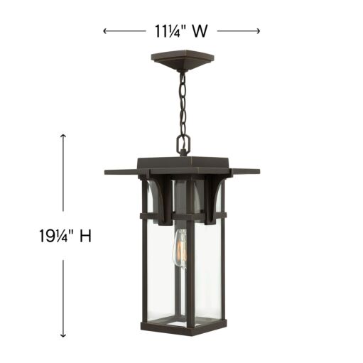 Manhattan 2322OZ - Large Hanging Lantern - Oil Rubbed Bronze