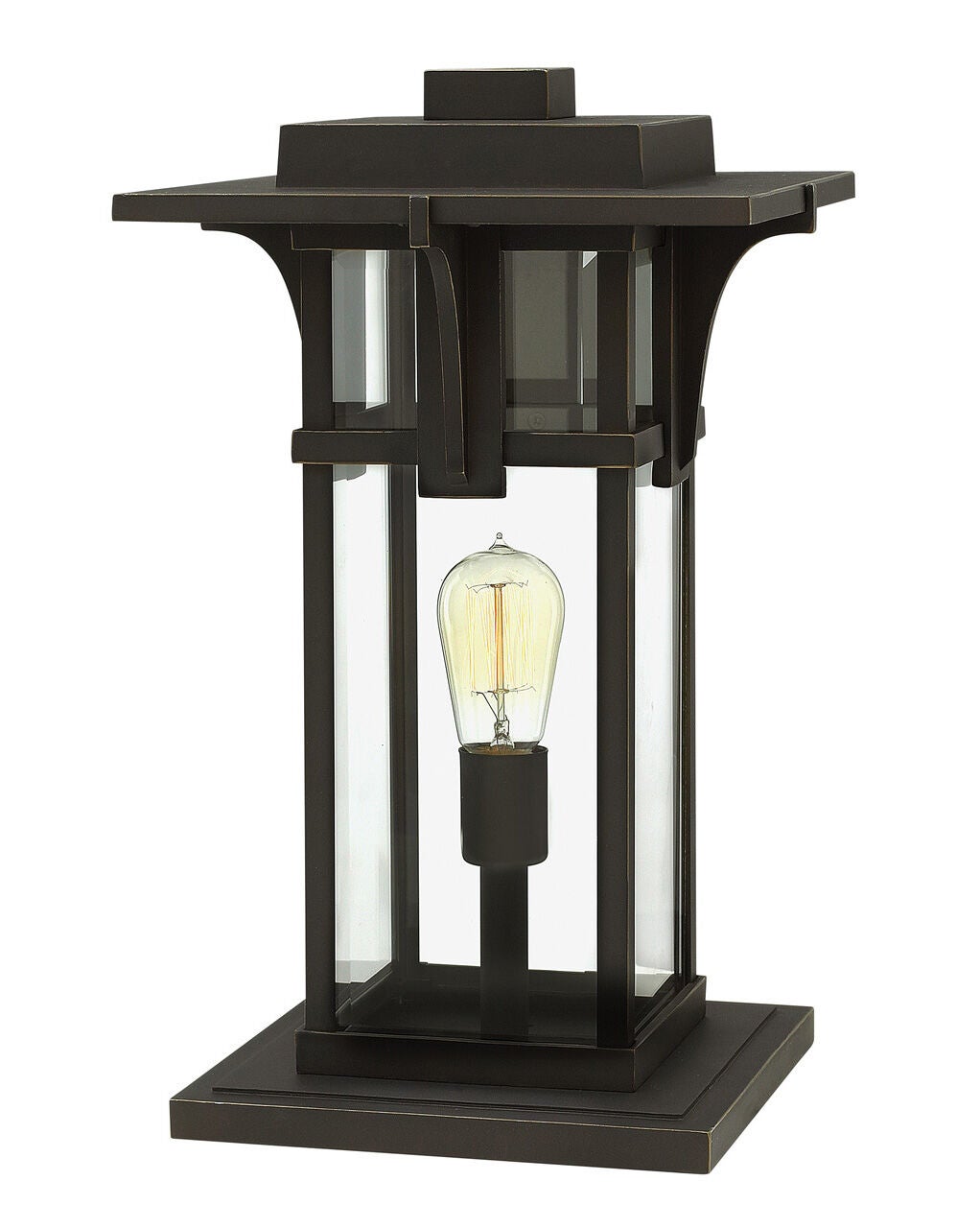 Manhattan 2327OZ - Large Pier Mount Lantern - Oil Rubbed Bronze