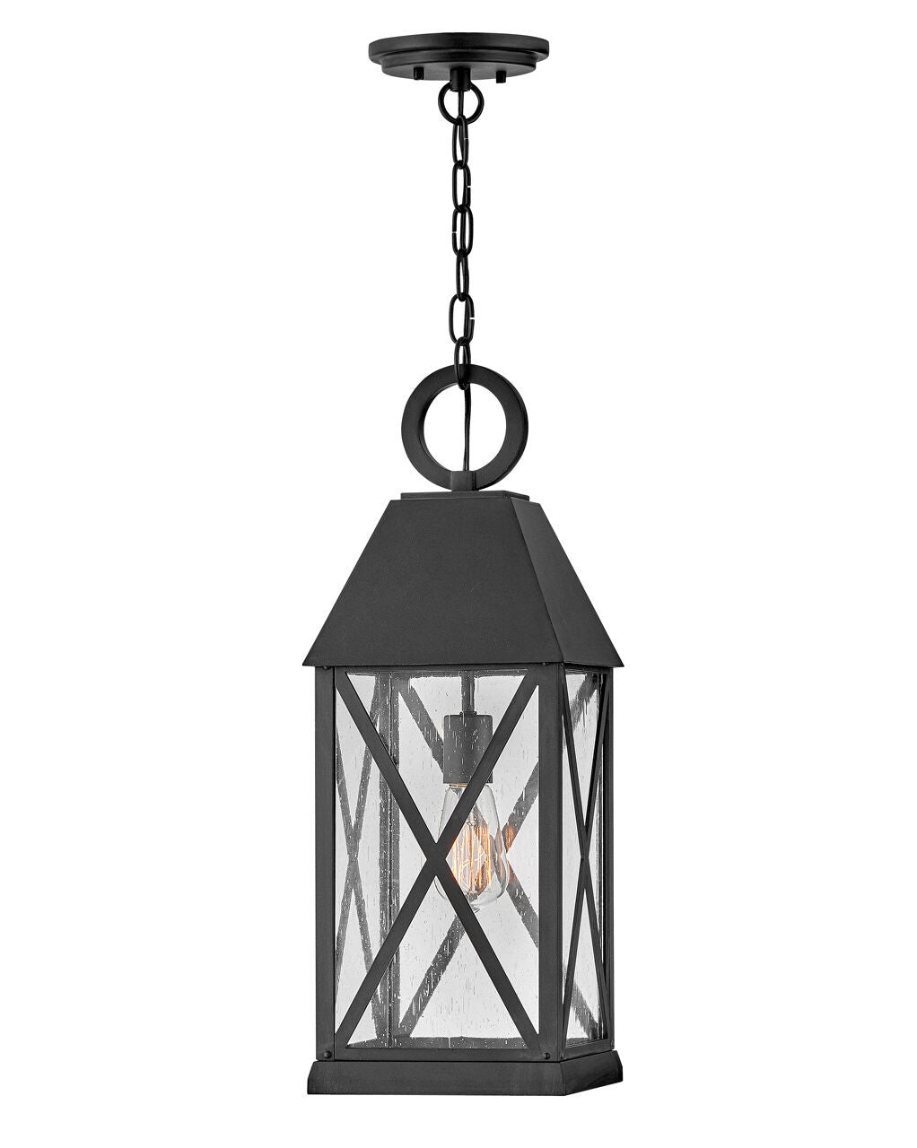 Briar 23302MB - Large Hanging Lantern - Black