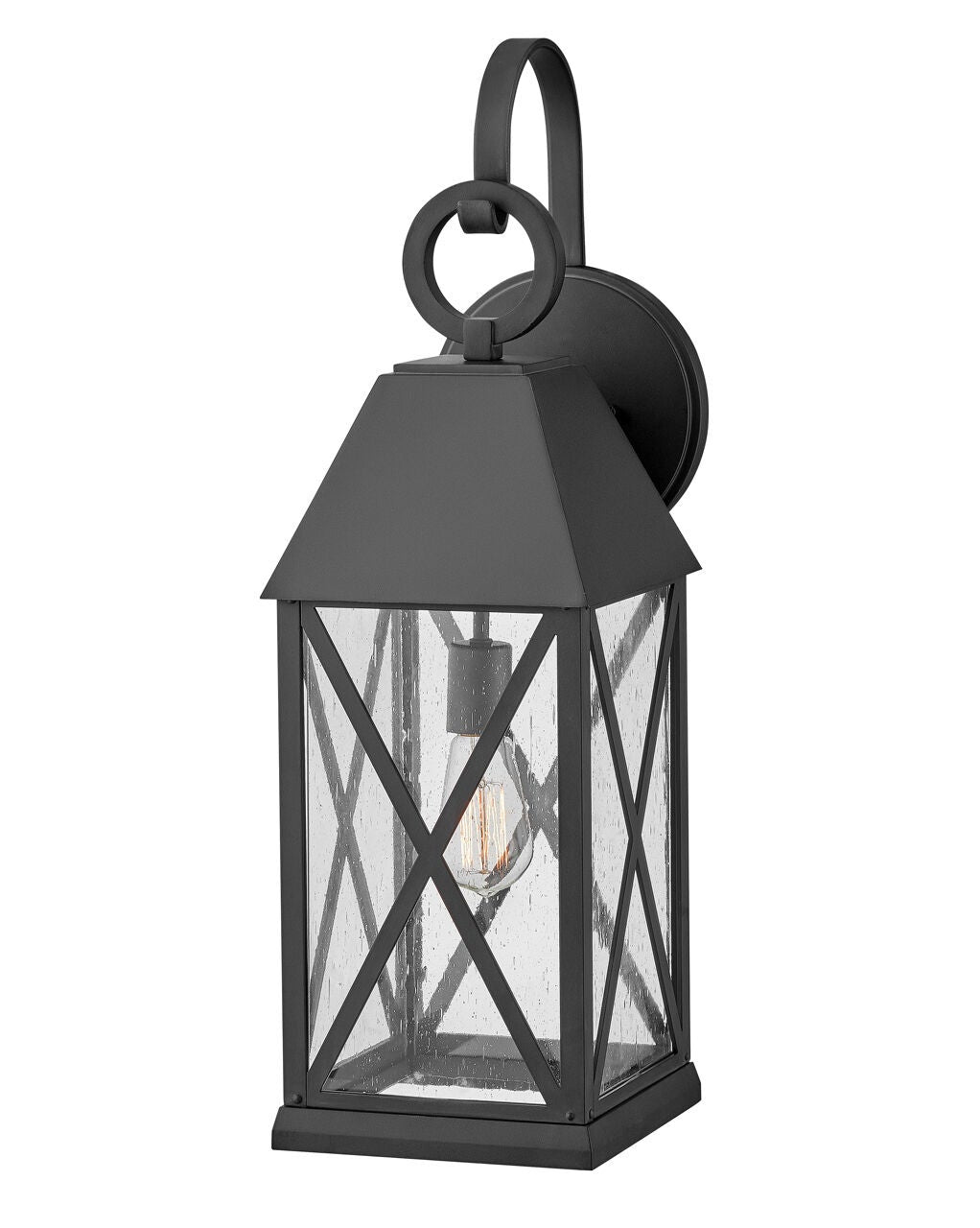 Briar 23305MB Large Wall Mount Lantern - Black