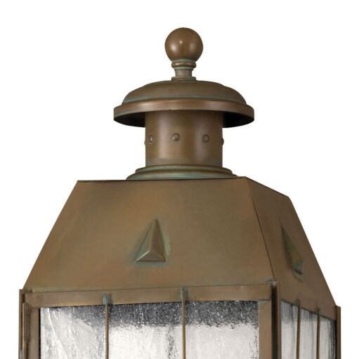 Nantucket 2371AS - Large Post Top or Pier Mount Lantern- Bronze