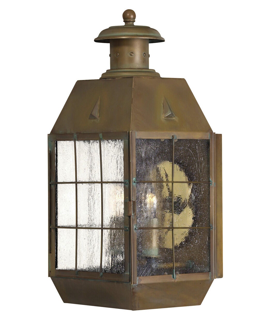 Nantucket 2374AS - Large Wall Mount Lantern - Bronze