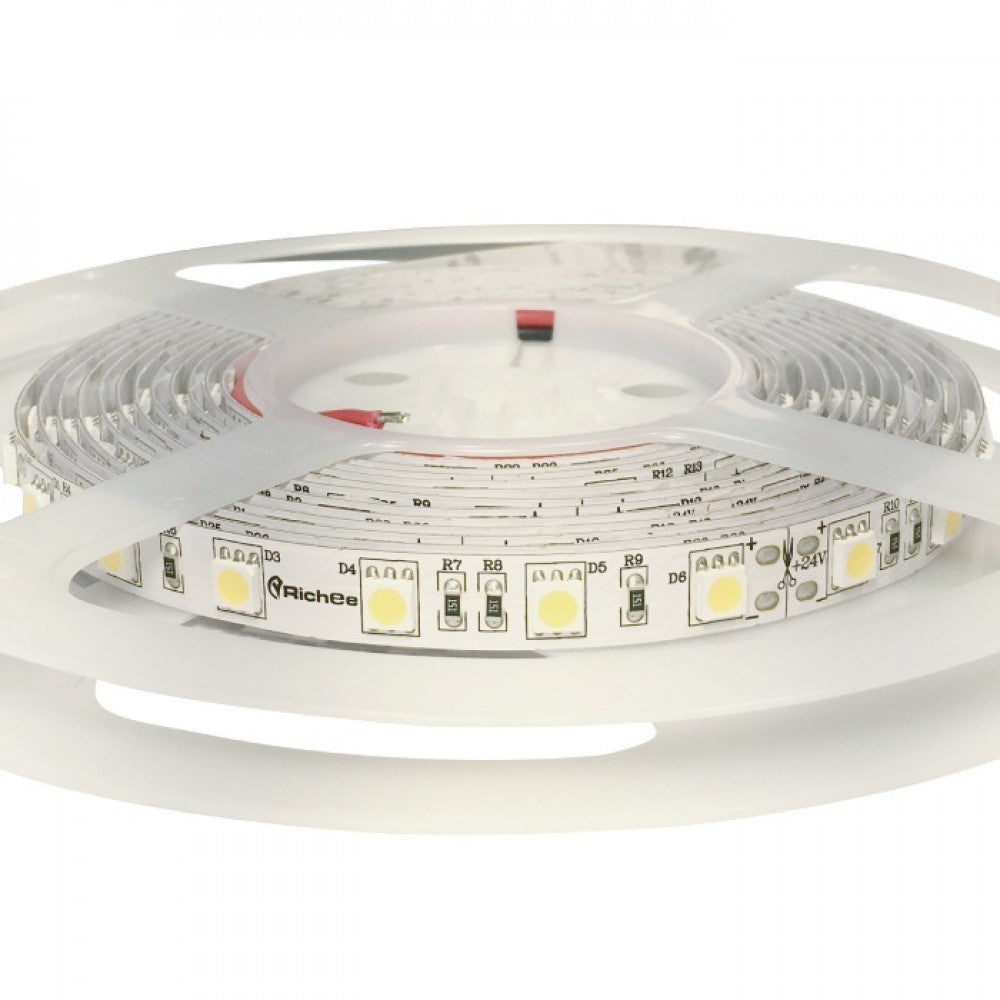 Richee Lighting - Economic High Brightness Tape light, 12V, 4.4W, 6000K, 16.4 ft