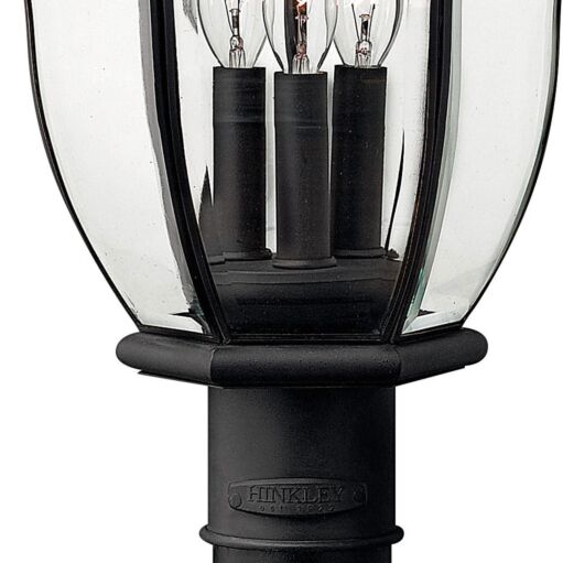 San Clemente 2441MB - Large Post Top or Pier Mount Lantern - Black